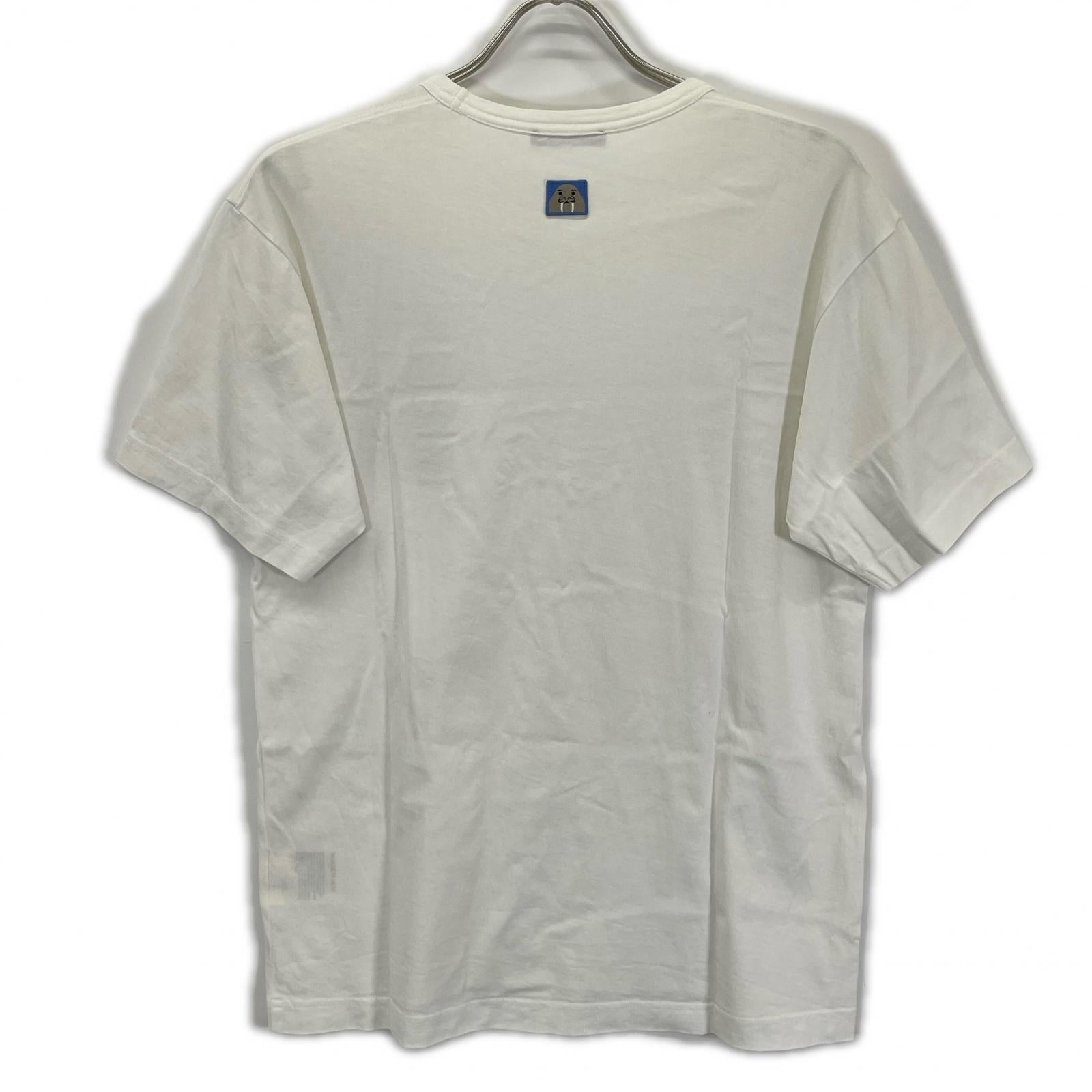ACNE STUDIOS アクネ ストゥディオズ ホワイト FA-UX-TSHI000025 CL0044 アニマル パッチ Tシャツ トップス