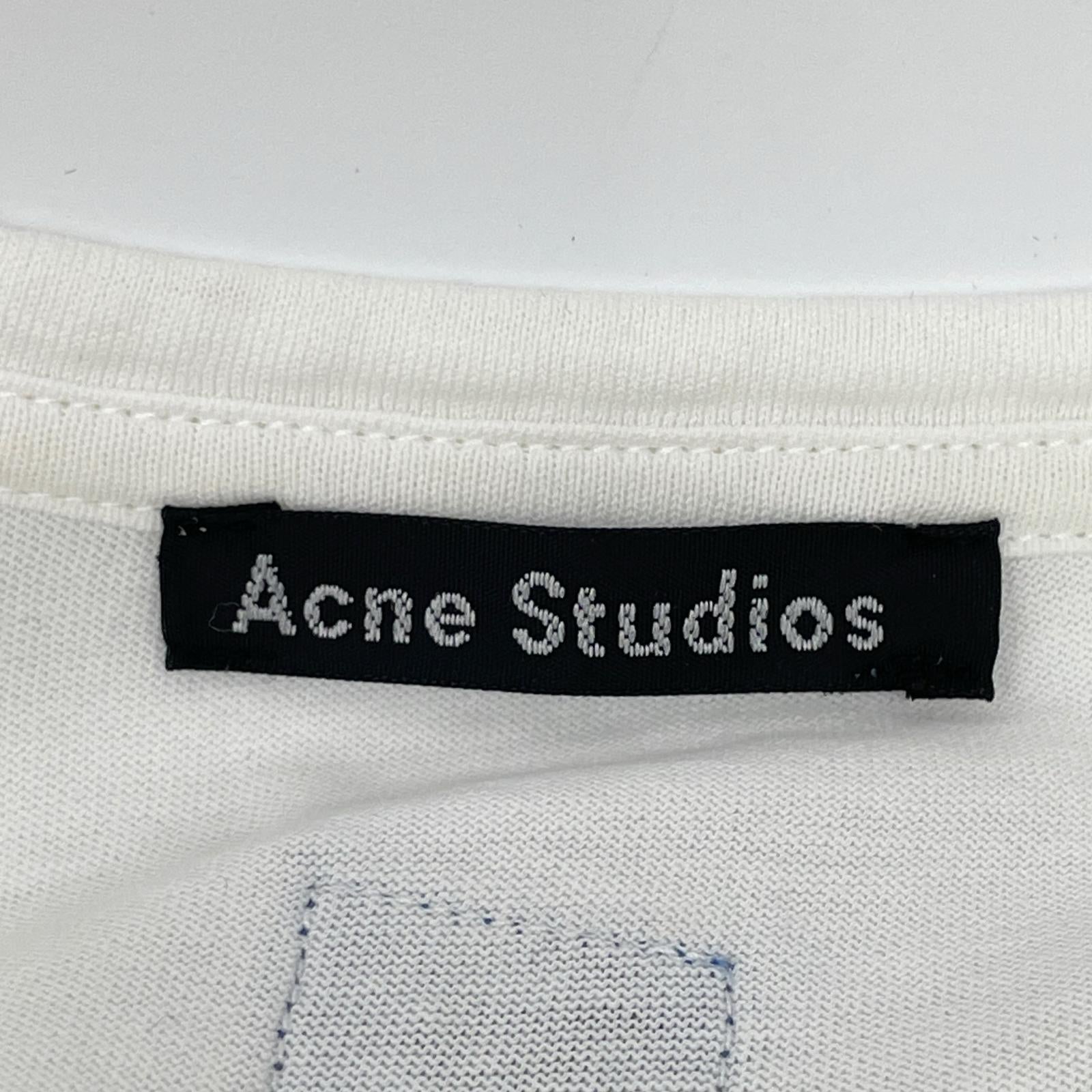 ACNE STUDIOS White FA-UX-TSHI000025 CL0044 Animal Patch T-Shirt Tops
