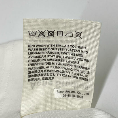ACNE STUDIOS White FA-UX-TSHI000025 CL0044 Animal Patch T-Shirt Tops