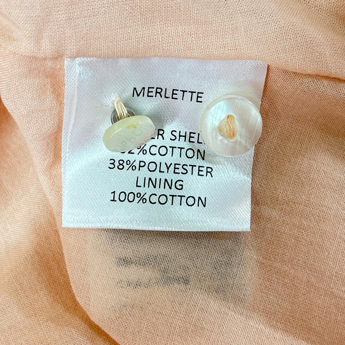 MERLETTE マーレット 3510300059 ピンク エムネス スクエアネック コットンブレンドドレス ワンピース トップス