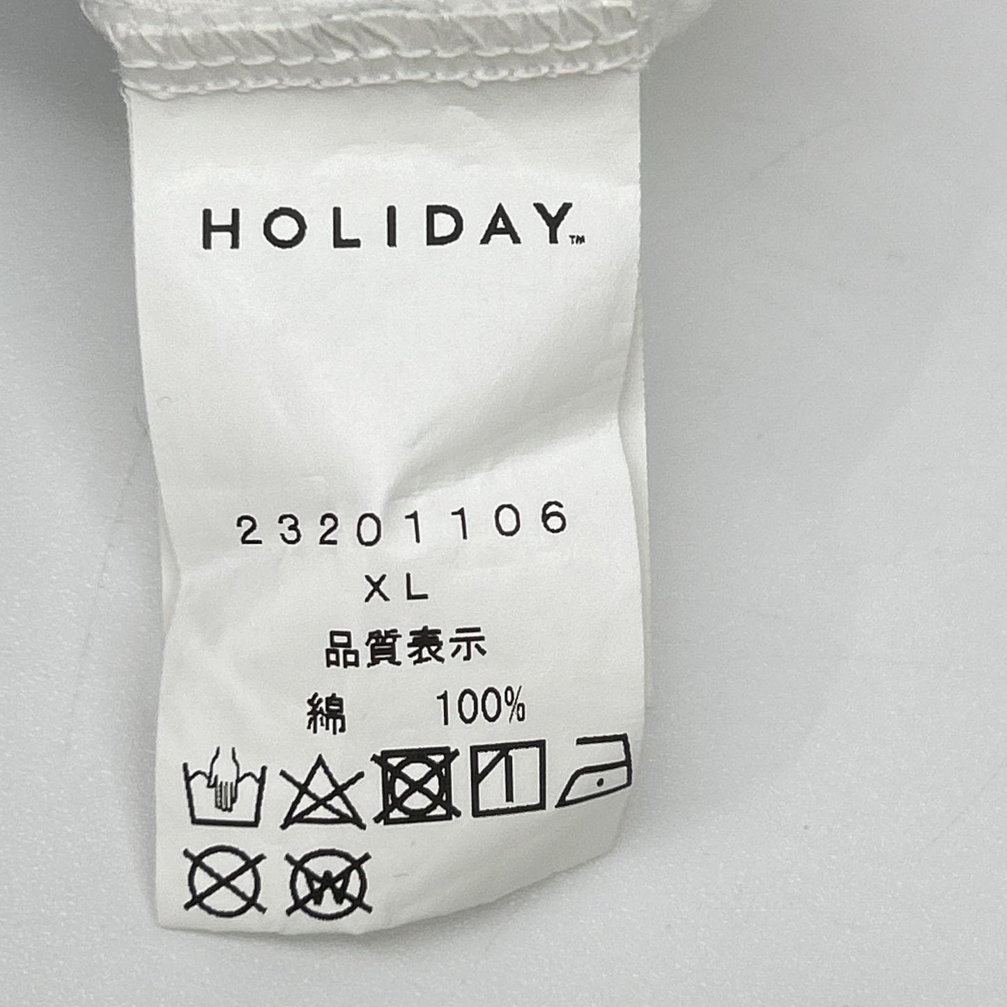 HOLIDAY ホリデー 23201106 ホワイト イラストプリント 長袖Tシャツ トップス
