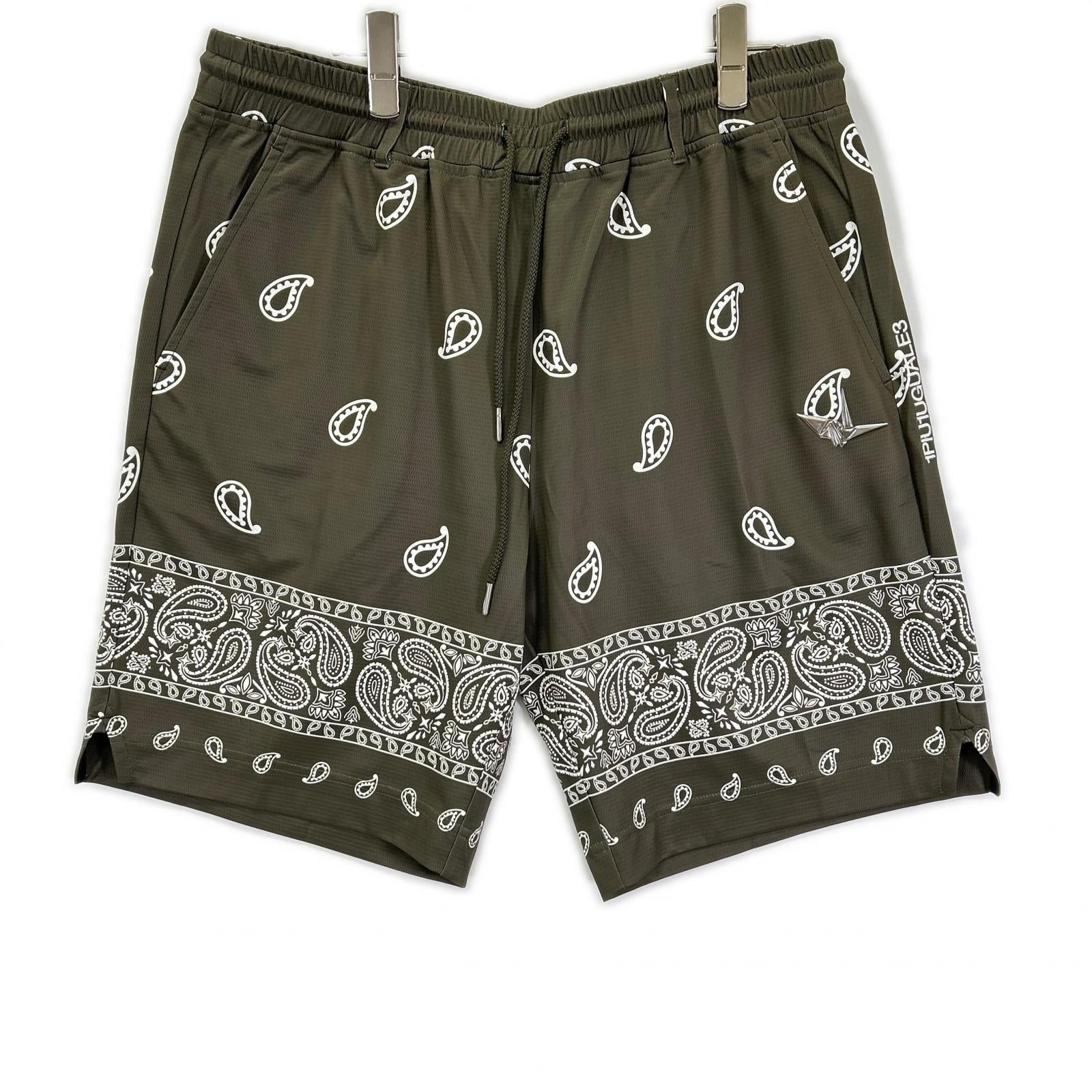 1piu1uguale3 ウノピゥウノウグァーレトレ GRP182-GPE006 カーキ GOLF BANDANA SHORTS パンツ ボトムス