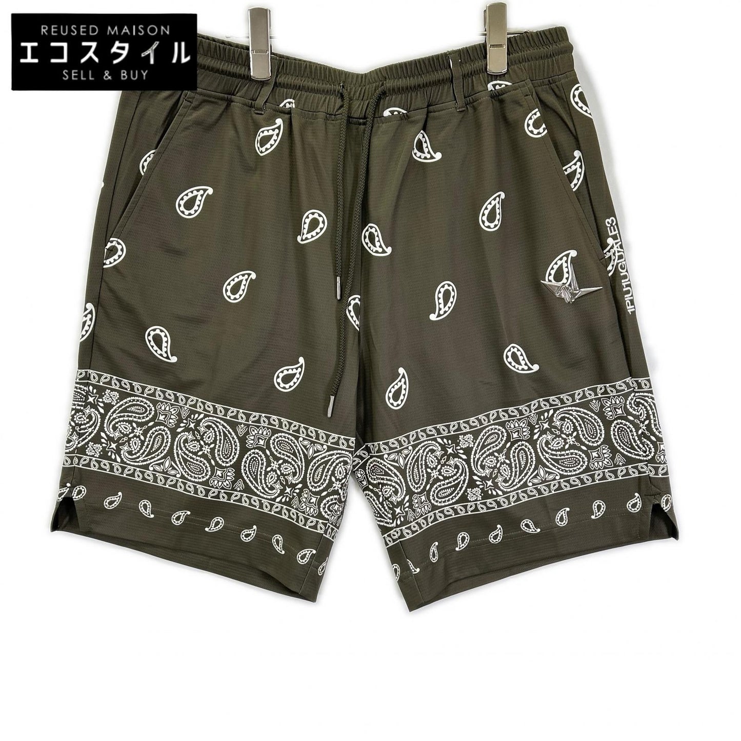 1piu1uguale3 ウノピゥウノウグァーレトレ GRP182-GPE006 カーキ GOLF BANDANA SHORTS パンツ ボトムス