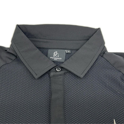 1piu1uguale3 ウノピゥウノウグァーレトレ GRT248-GPU002 ブラック POLO MESH トップス トップス