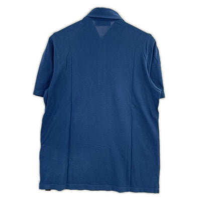 GRAN SASSO グランサッソ ブルー 24P 60103 81401 70双糸 コットン 鹿の子 ポロシャツ トップス