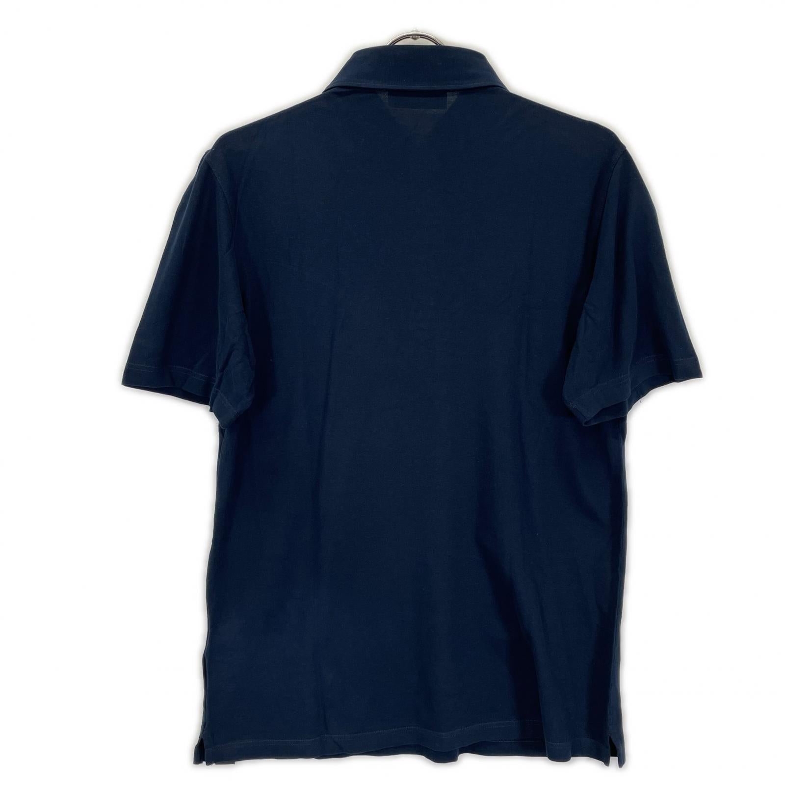 GRAN SASSO グランサッソ ネイビー 24P 60103 81401 70双糸 コットン 鹿の子 ポロシャツ トップス