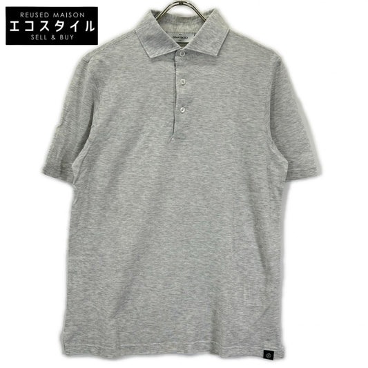 GRAN SASSO グランサッソ ライトグレー 24P 60103 81401 70双糸 コットン 鹿の子 ポロシャツ トップス