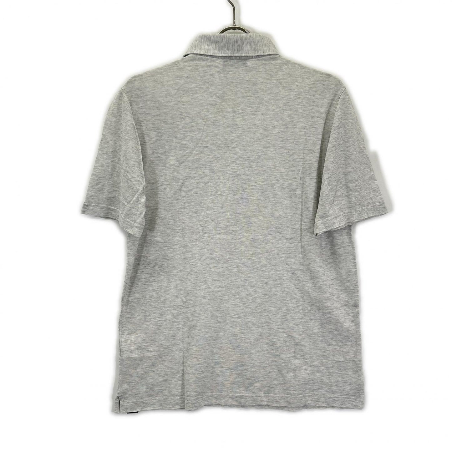 GRAN SASSO グランサッソ ライトグレー 24P 60103 81401 70双糸 コットン 鹿の子 ポロシャツ トップス