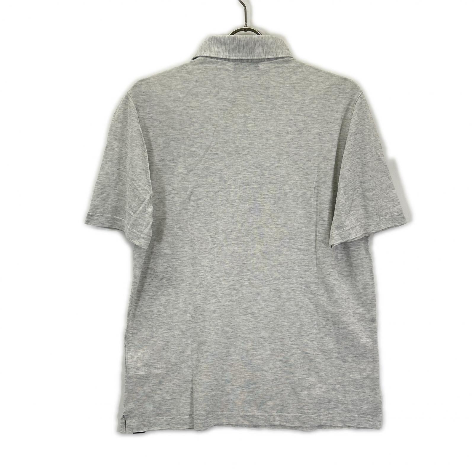 GRAN SASSO グランサッソ ライトグレー 24P 60103 81401 70双糸 コットン 鹿の子 ポロシャツ トップス
