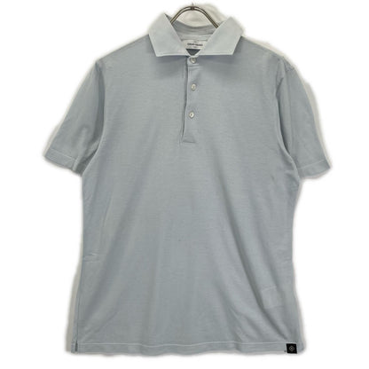 GRAN SASSO グランサッソ ライトブルー 24P 60103 81401 70双糸 コットン 鹿の子 ポロシャツ トップス