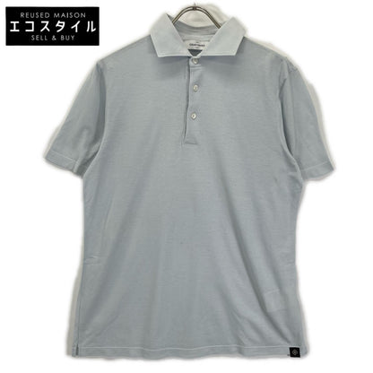 GRAN SASSO グランサッソ ライトブルー 24P 60103 81401 70双糸 コットン 鹿の子 ポロシャツ トップス