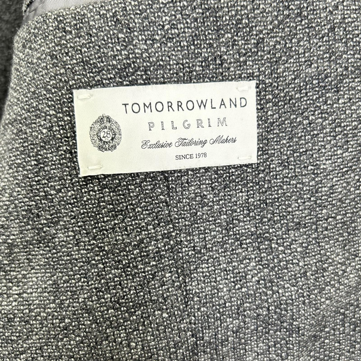 TOMORROWLAND PILGRIM Tomorrowland Pilgrim Gray Zegna Fabric Cashmere-Blend Wool 2-Button Tailored Jacket Jacket