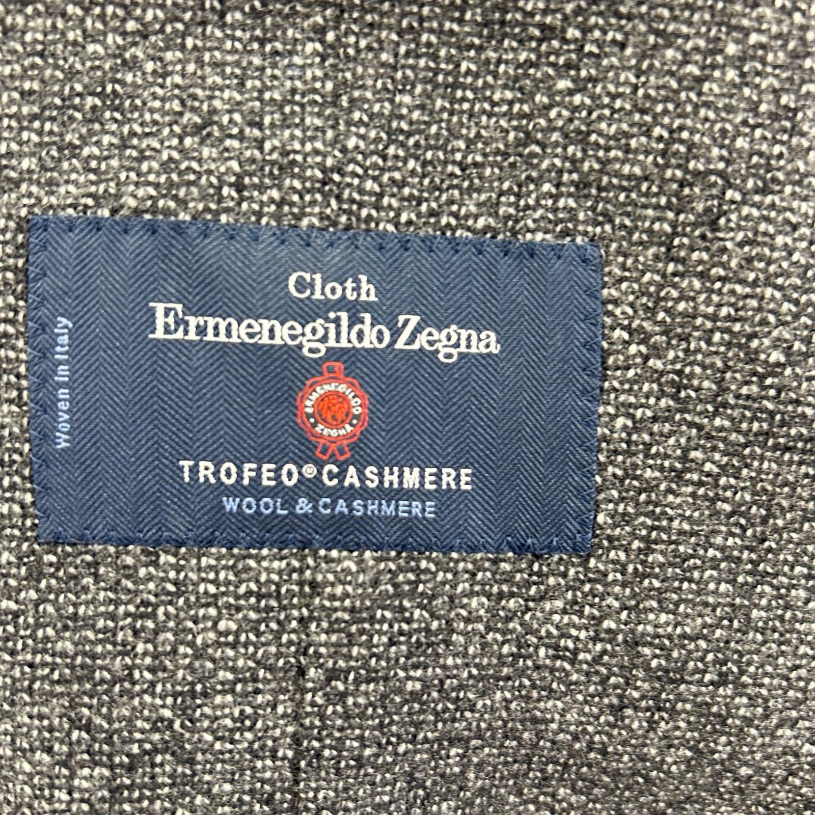 TOMORROWLAND PILGRIM Tomorrowland Pilgrim Gray Zegna Fabric Cashmere-Blend Wool 2-Button Tailored Jacket Jacket
