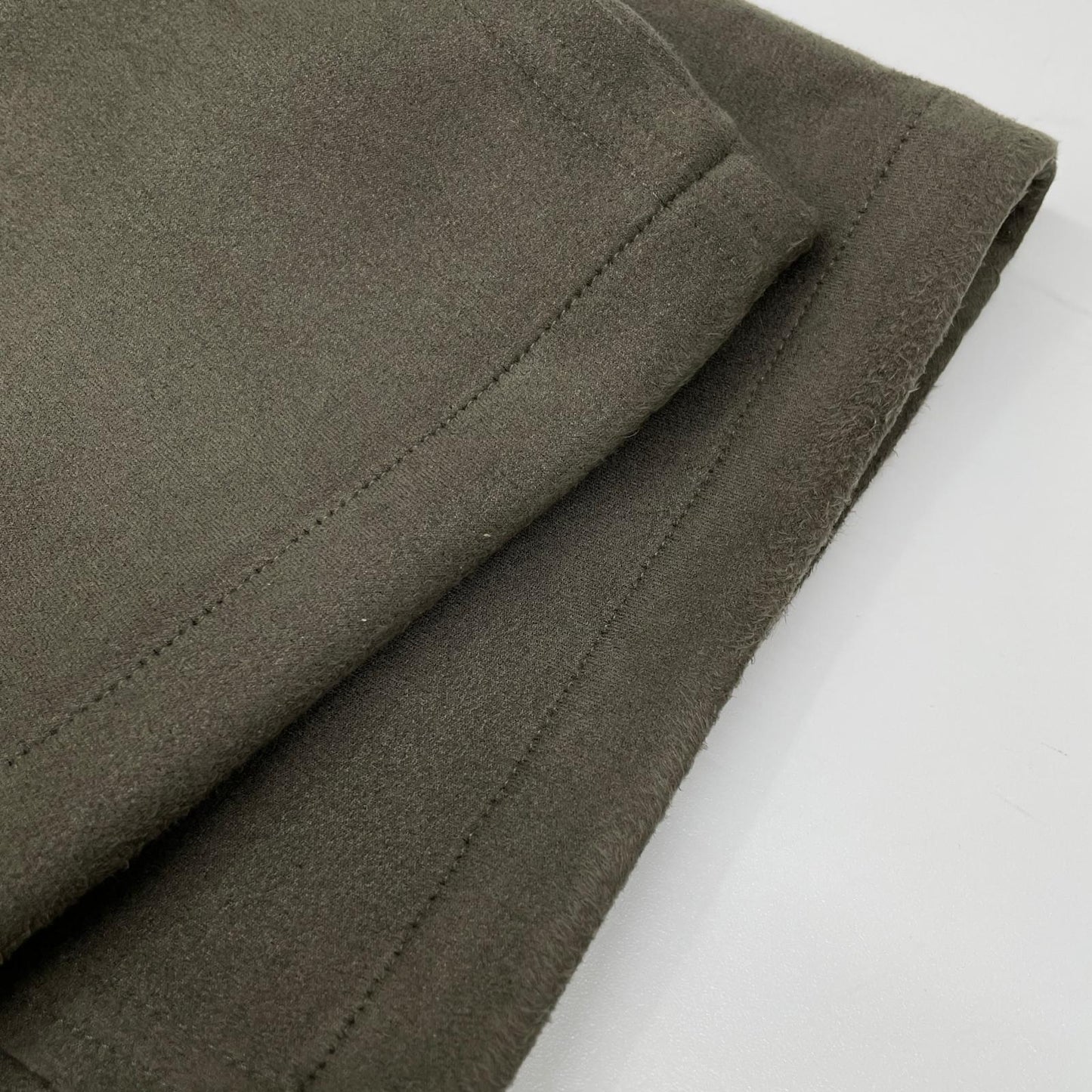 FranCisT_MOR.K.S. FrancisT_MOR.K.S. MB3107 Olive High-Tension Angel Suede Sarouel Wide-Leg Pants Bottoms
