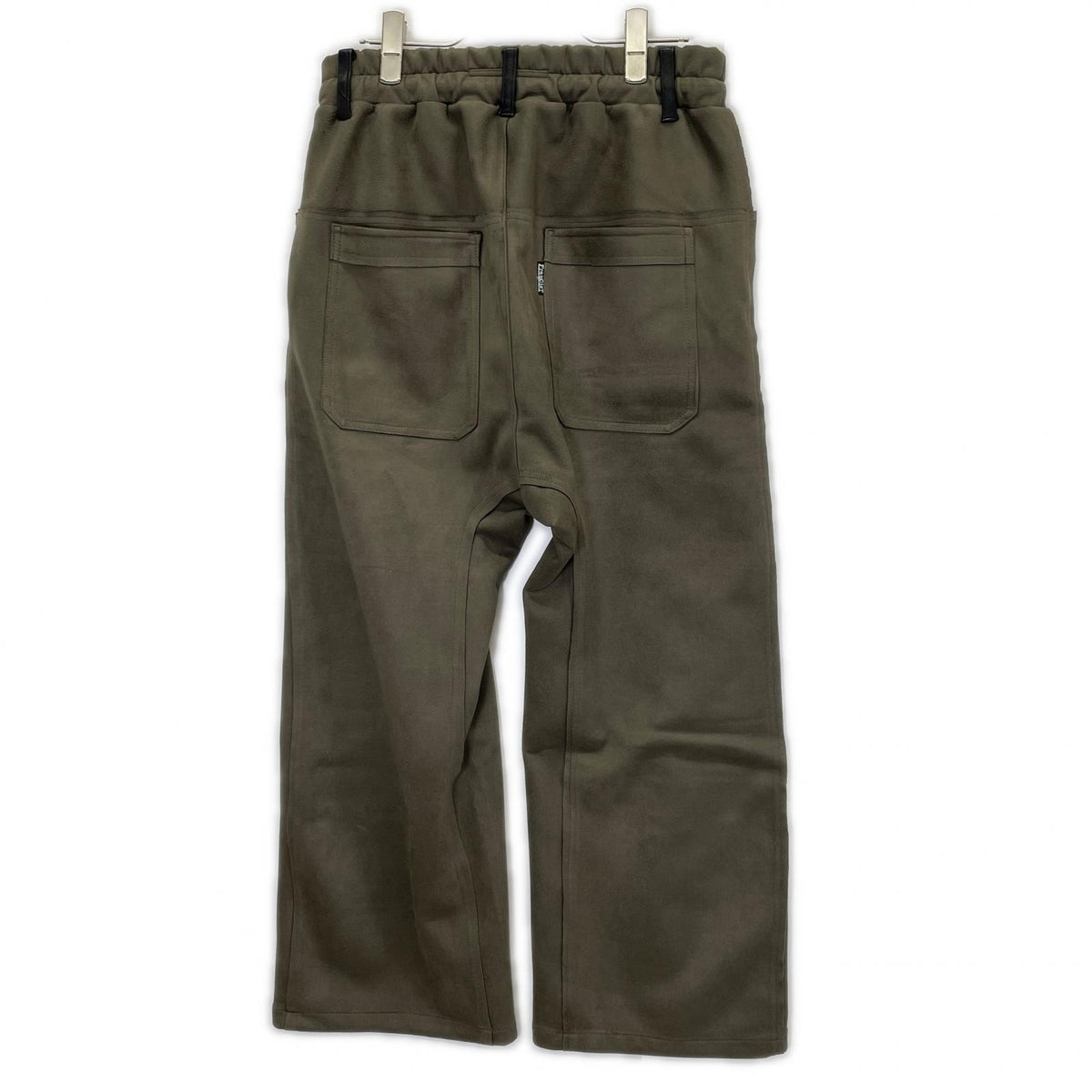 FranCisT_MOR.K.S. FrancisT_MOR.K.S. MB3107 Olive High-Tension Angel Suede Sarouel Wide-Leg Pants Bottoms
