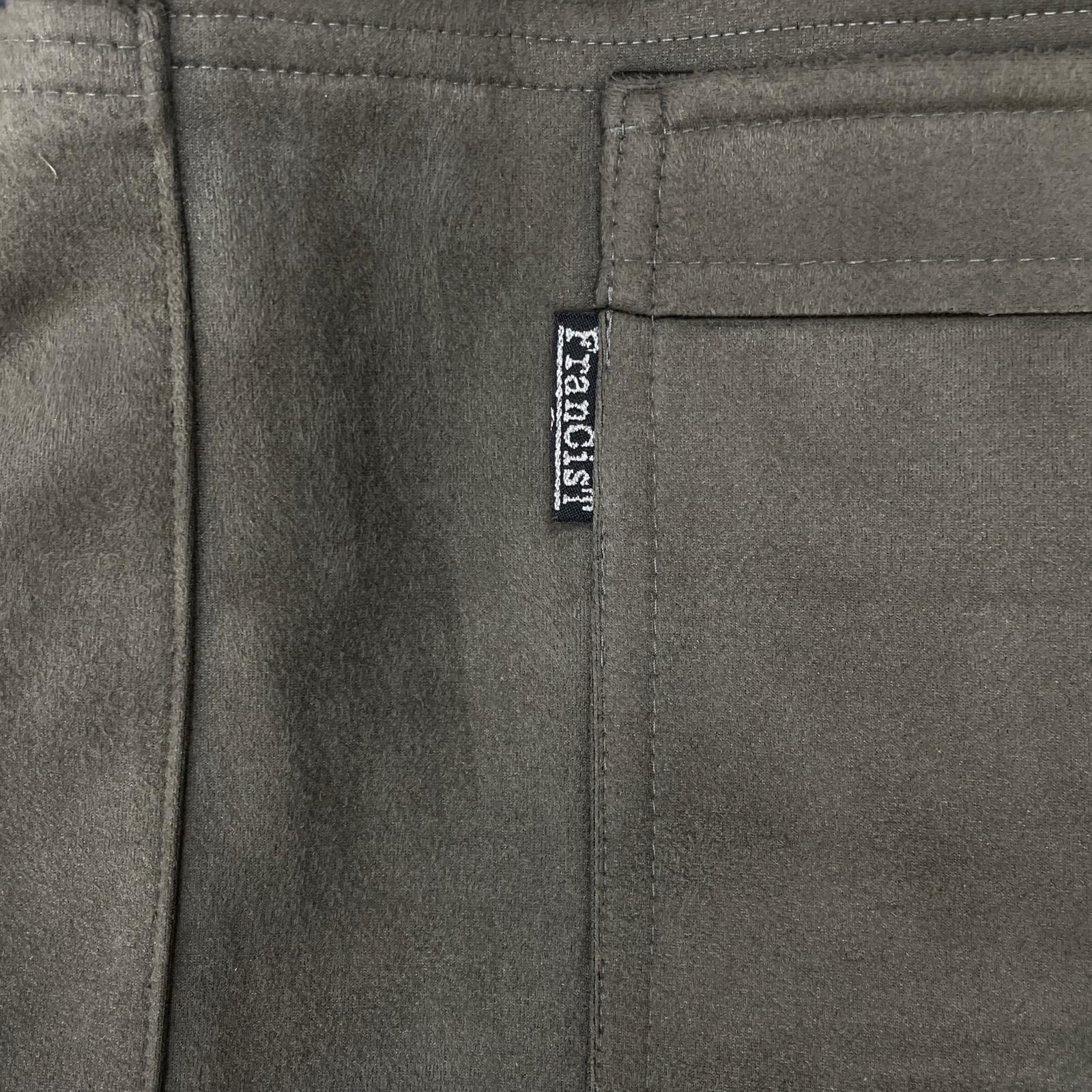 FranCisT_MOR.K.S. FrancisT_MOR.K.S. MB3107 Olive High-Tension Angel Suede Sarouel Wide-Leg Pants Bottoms