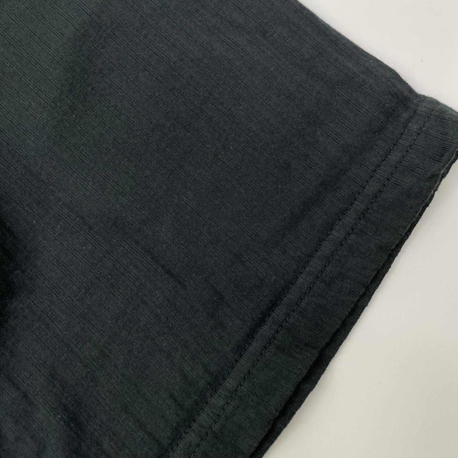 AUBERGE オーベルジュ グリーン Vガゼット コットン ストライプ Tシャツ トップス