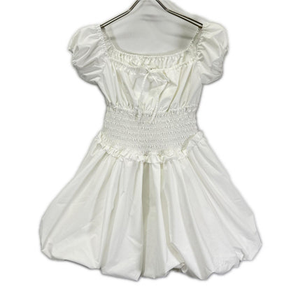 Bibiy ビビィ B60-OP146 ホワイト ELODIE MINI DRESS ワンピース ワンピース