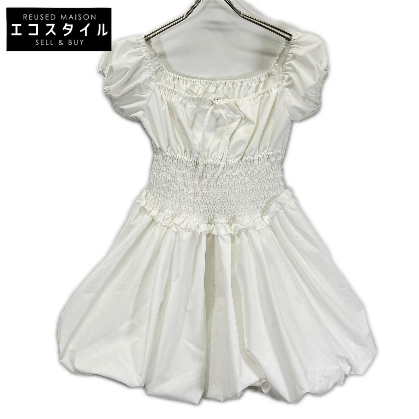 Bibiy ビビィ B60-OP146 ホワイト ELODIE MINI DRESS ワンピース ワンピース