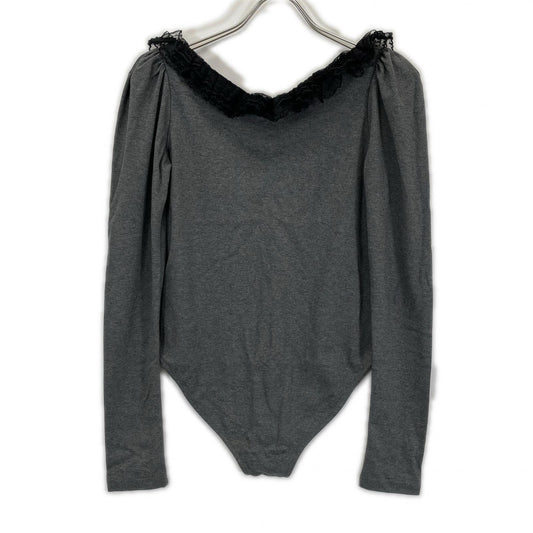 Bibiy ビビィ B60-TS139 グレー CHIA LACE LONG TEE トップス