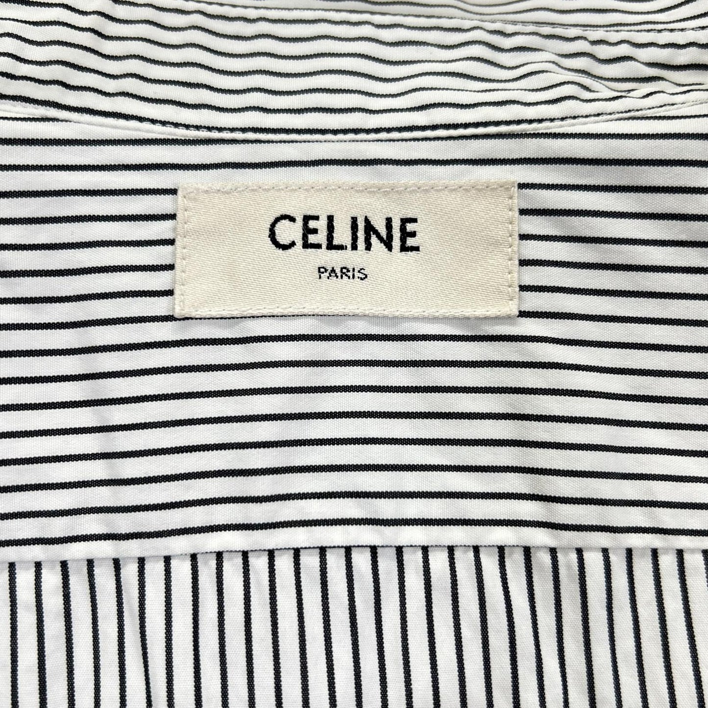 CELINE セリーヌ 2C211030F ホワイト エディ期 コットン シャツ ブラウス トップス