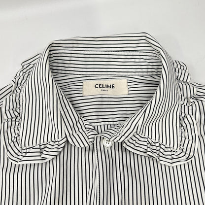 CELINE セリーヌ 2C211030F ホワイト エディ期 コットン シャツ ブラウス トップス