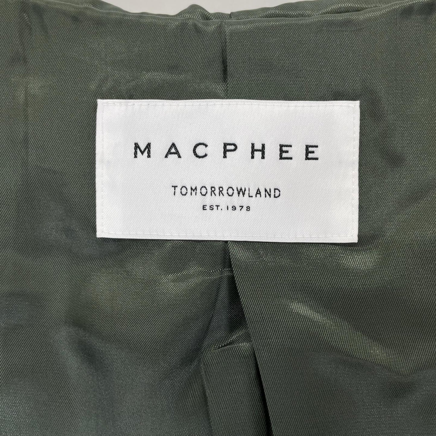 MACPHEE マカフィー 12-08-24-08302 グリーン ライトメルトン フーデッドコート コート