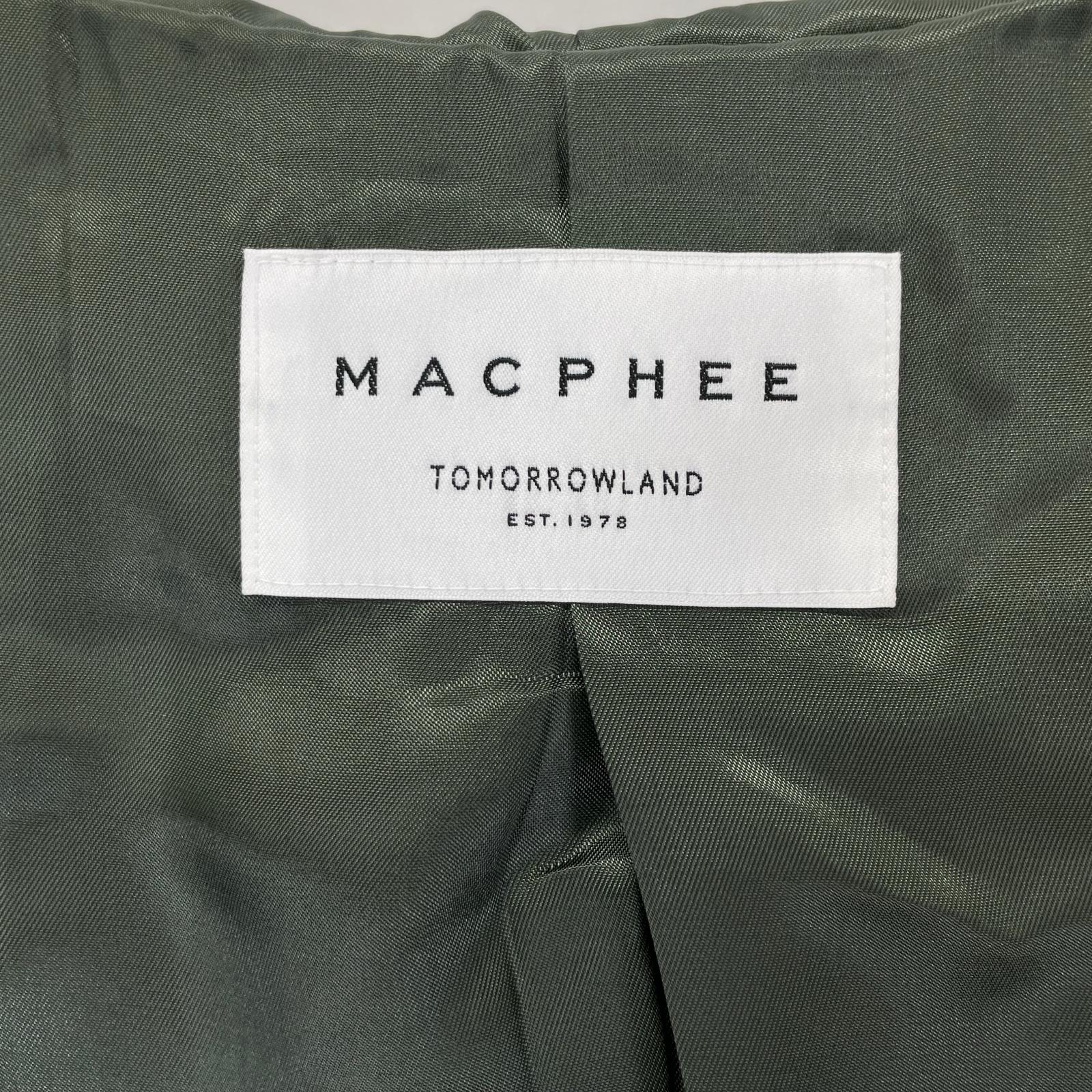 MACPHEE マカフィー 12-08-24-08302 グリーン ライトメルトン フーデッドコート コート
