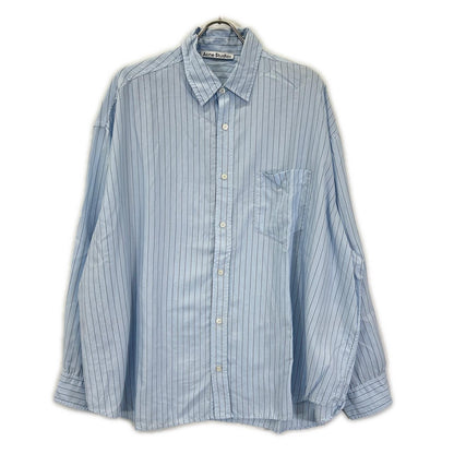 ACNE STUDIOS アクネ ストゥディオズ RW-MN-SHIR000033 ブルー ストライプボタンアップシャツ トップス