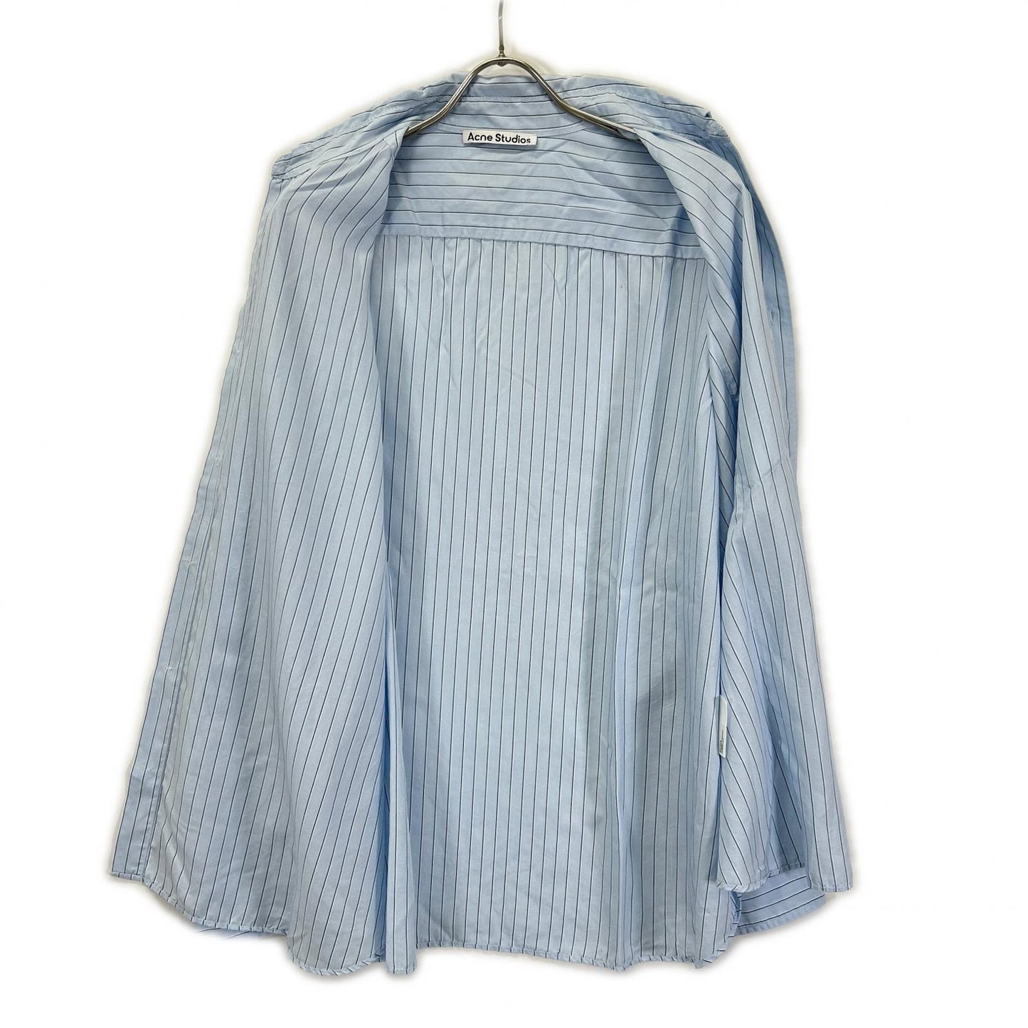 ACNE STUDIOS アクネ ストゥディオズ RW-MN-SHIR000033 ブルー ストライプボタンアップシャツ トップス