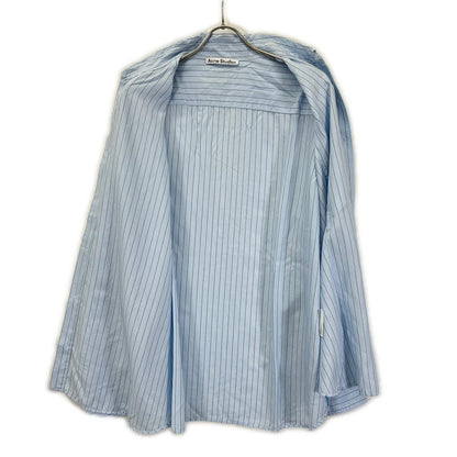 ACNE STUDIOS アクネ ストゥディオズ RW-MN-SHIR000033 ブルー ストライプボタンアップシャツ トップス