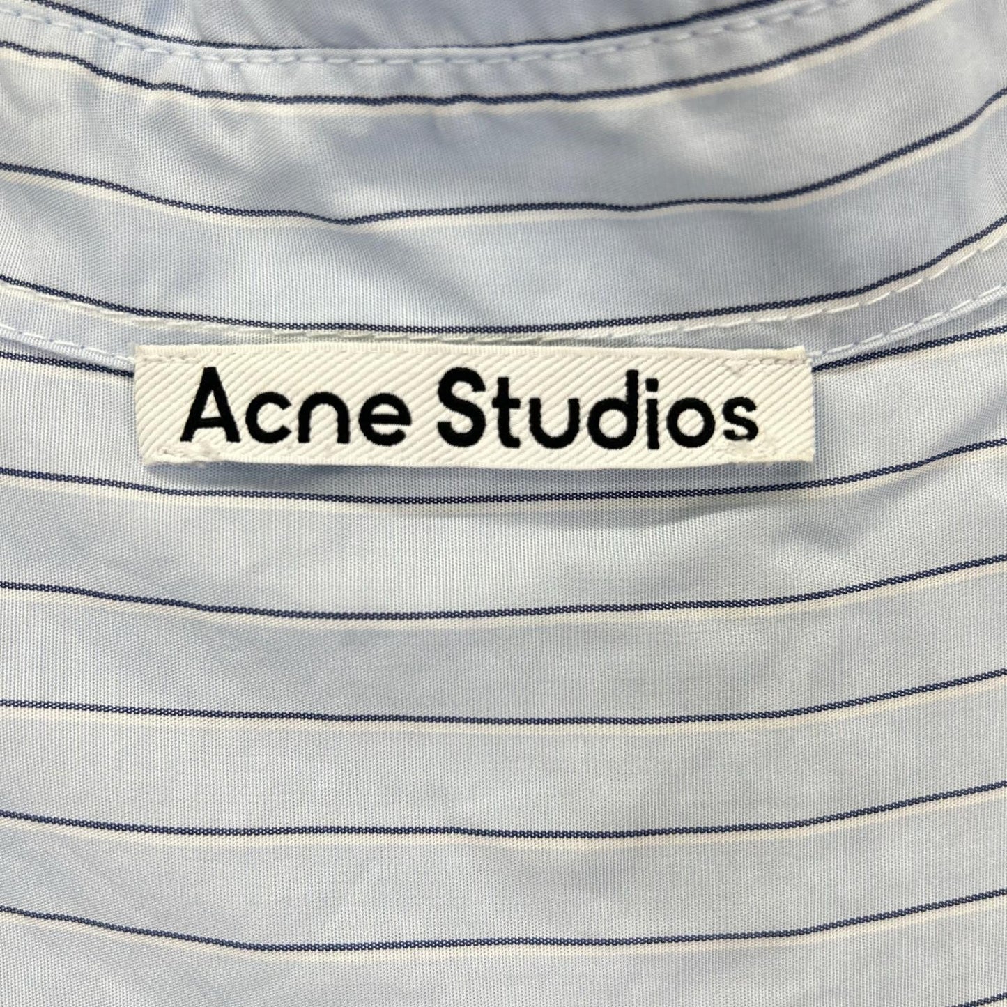 ACNE STUDIOS アクネ ストゥディオズ RW-MN-SHIR000033 ブルー ストライプボタンアップシャツ トップス