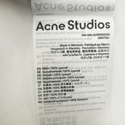 ACNE STUDIOS アクネ ストゥディオズ RW-MN-SHIR000033 ブルー ストライプボタンアップシャツ トップス
