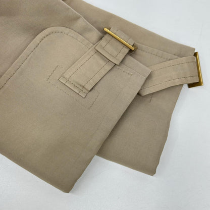 GUCCI グッチ 118107 ZF073 トム・フォード期 アイボリー ベルテッド ロングトレンチコート コート