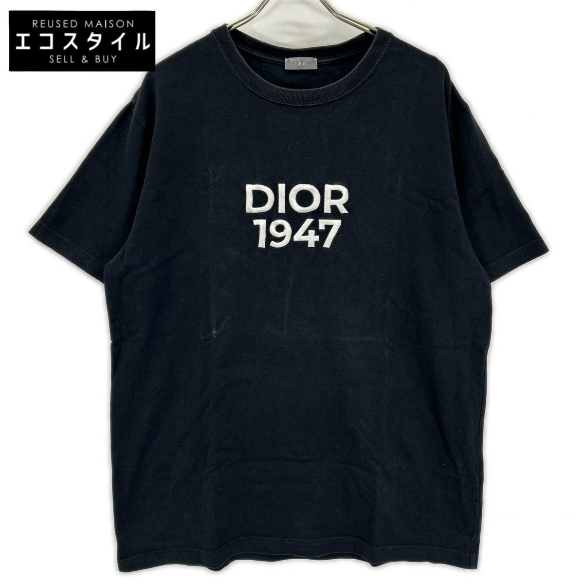 Dior HOMME Dior Homme 24SS 413J696F0554 black cotton logo T-shirt top