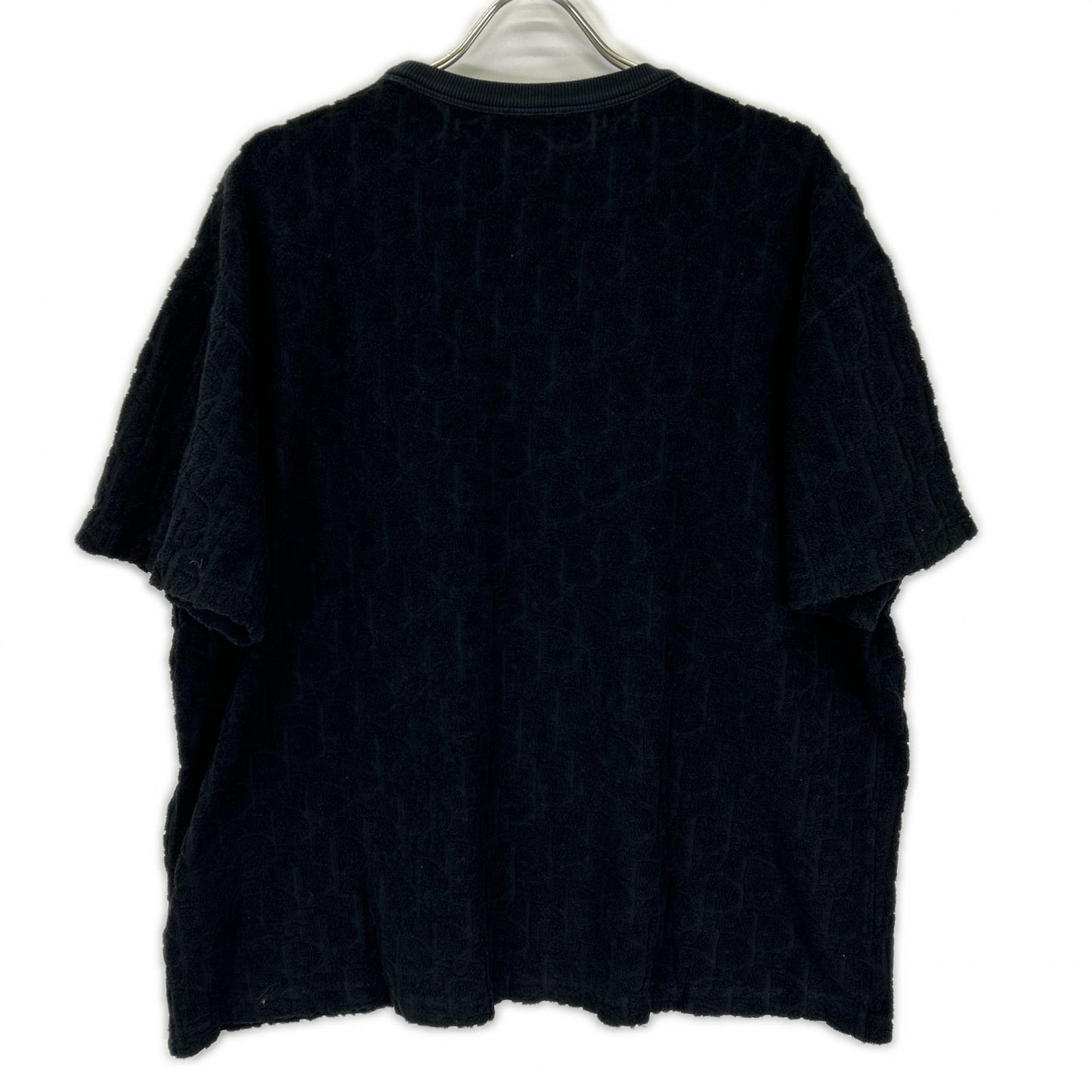 DIOR ディオール 21SS 113J692A0614 ブラック オブリーク パイル Tシャツ トップス