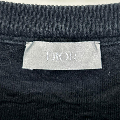 DIOR ディオール 21SS 113J692A0614 ブラック オブリーク パイル Tシャツ トップス