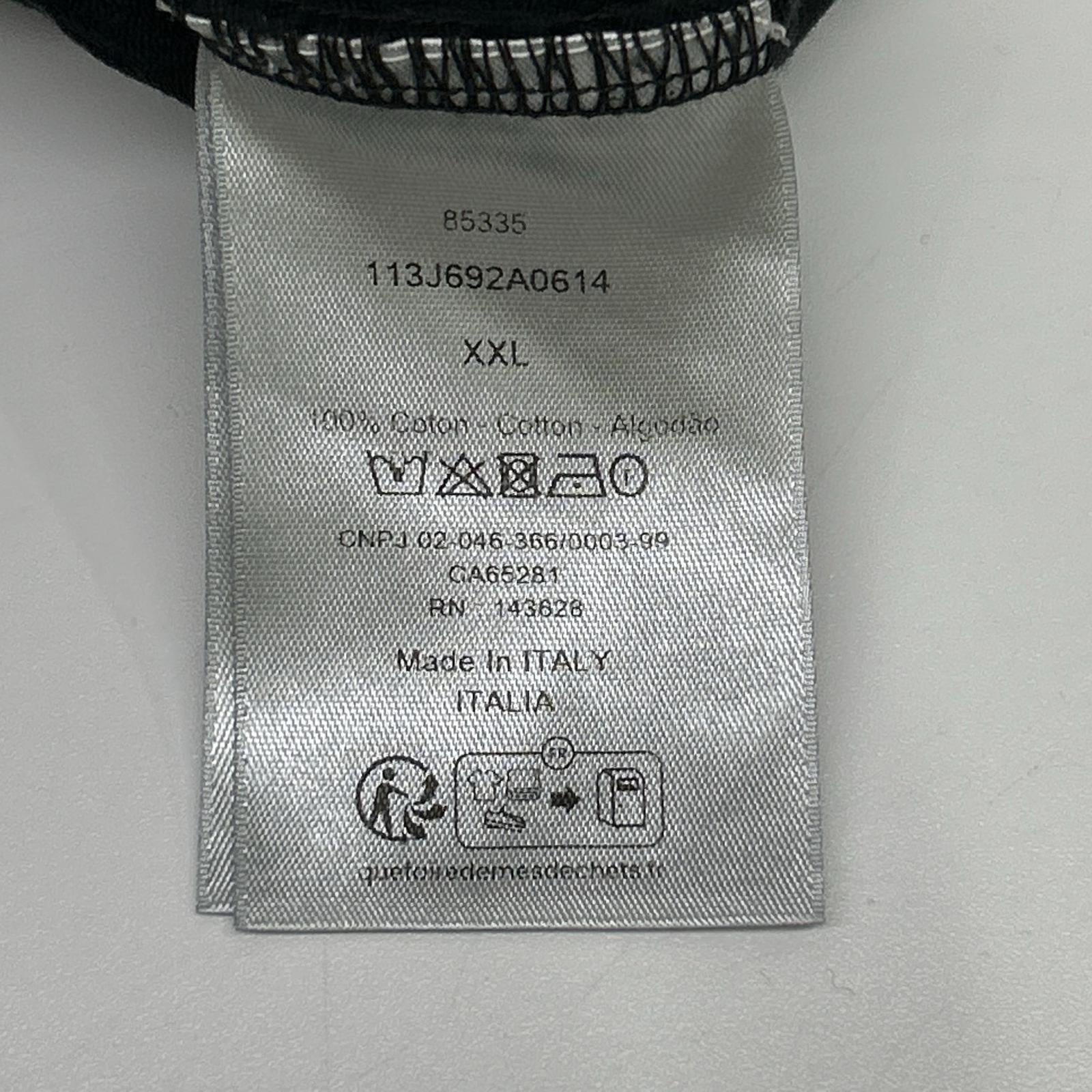 DIOR ディオール 21SS 113J692A0614 ブラック オブリーク パイル Tシャツ トップス
