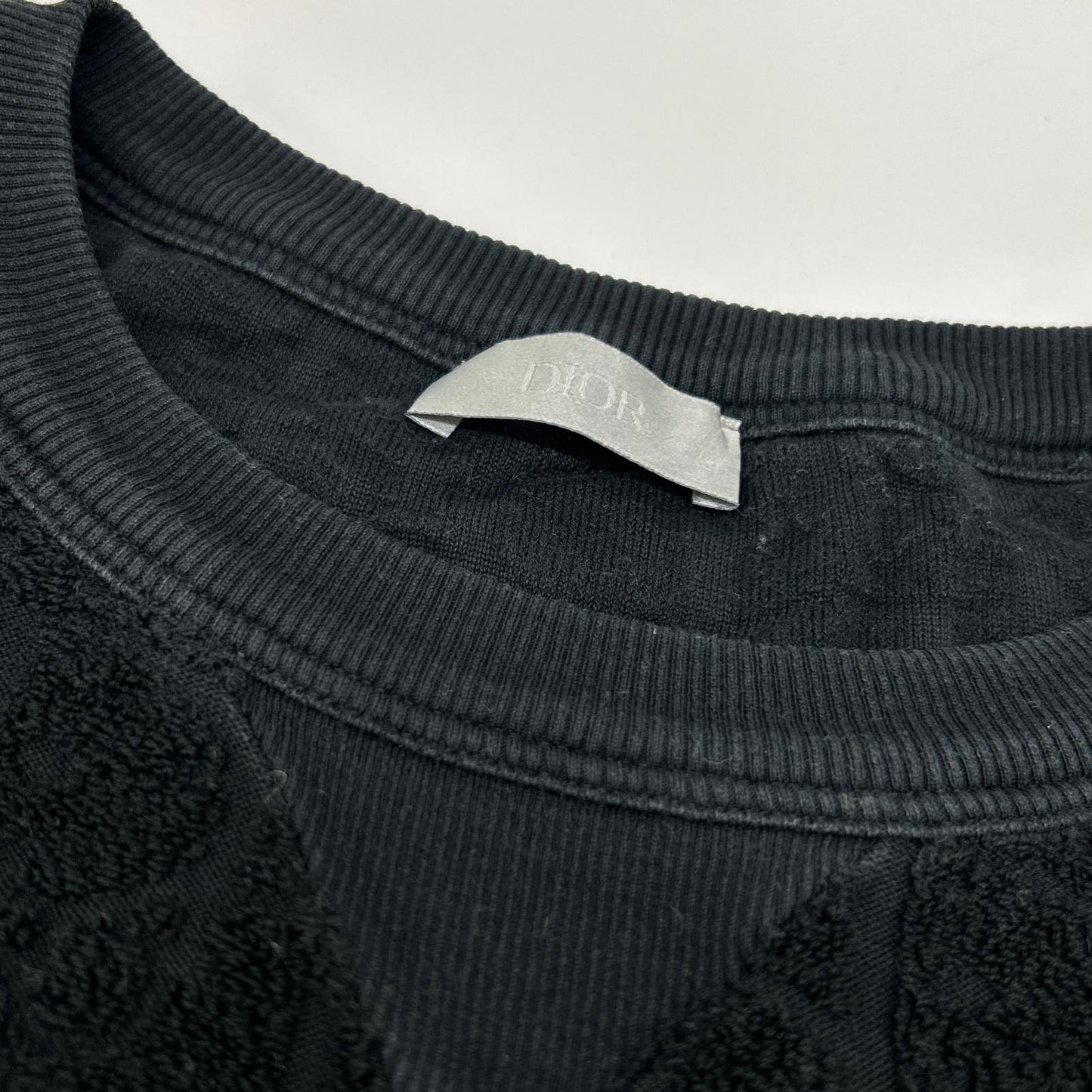 DIOR ディオール 21SS 113J692A0614 ブラック オブリーク パイル Tシャツ トップス