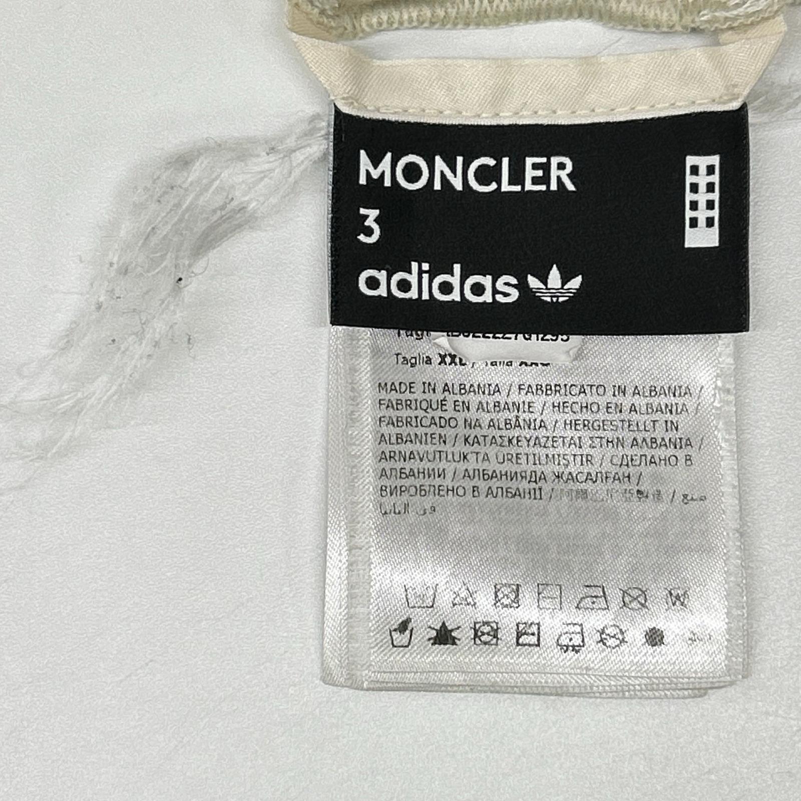 MONCLER モンクレール ジーニアス×アディダス 22年 ブラック 切り替えTシャツ トップス