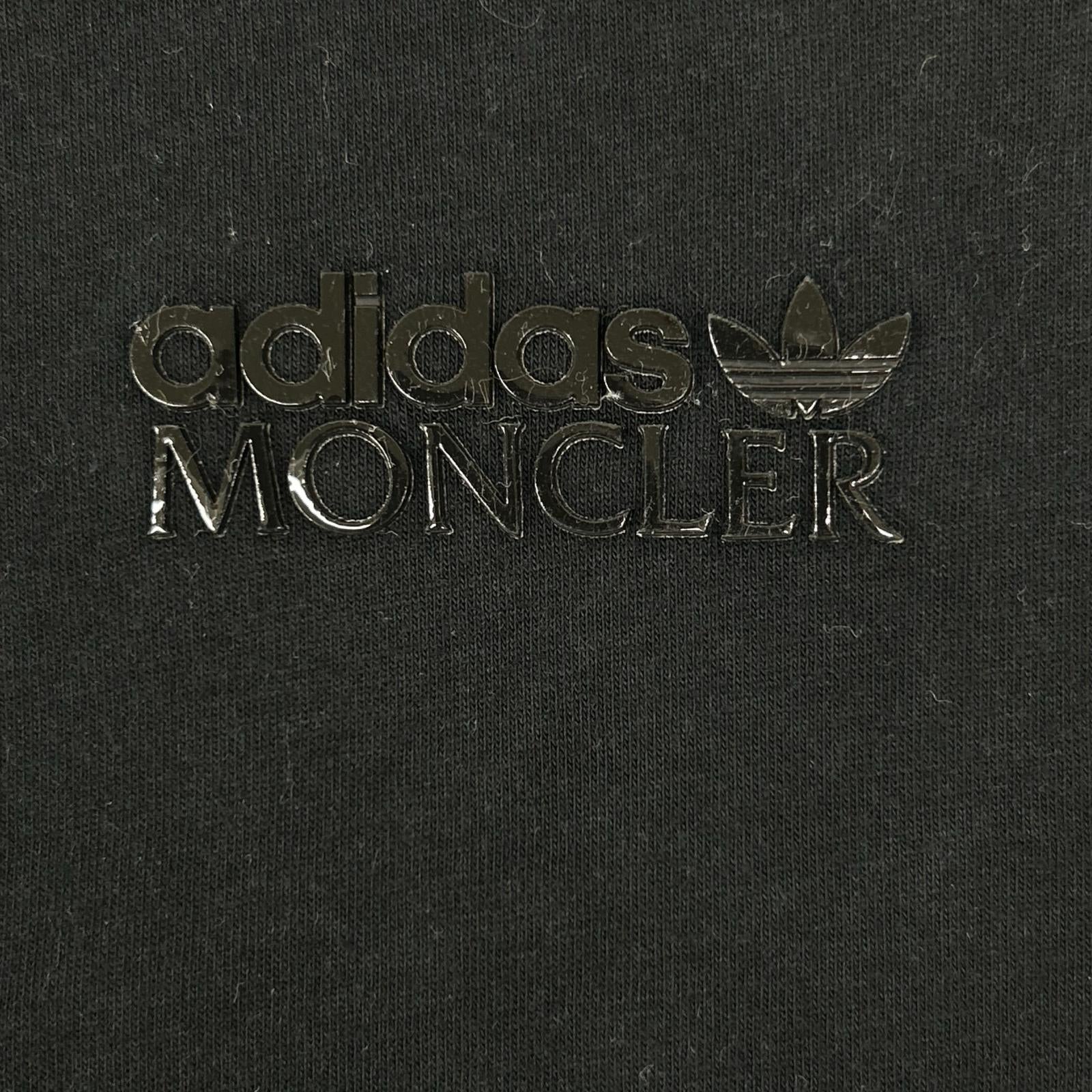 MONCLER モンクレール ジーニアス×アディダス 22年 ブラック 切り替えTシャツ トップス