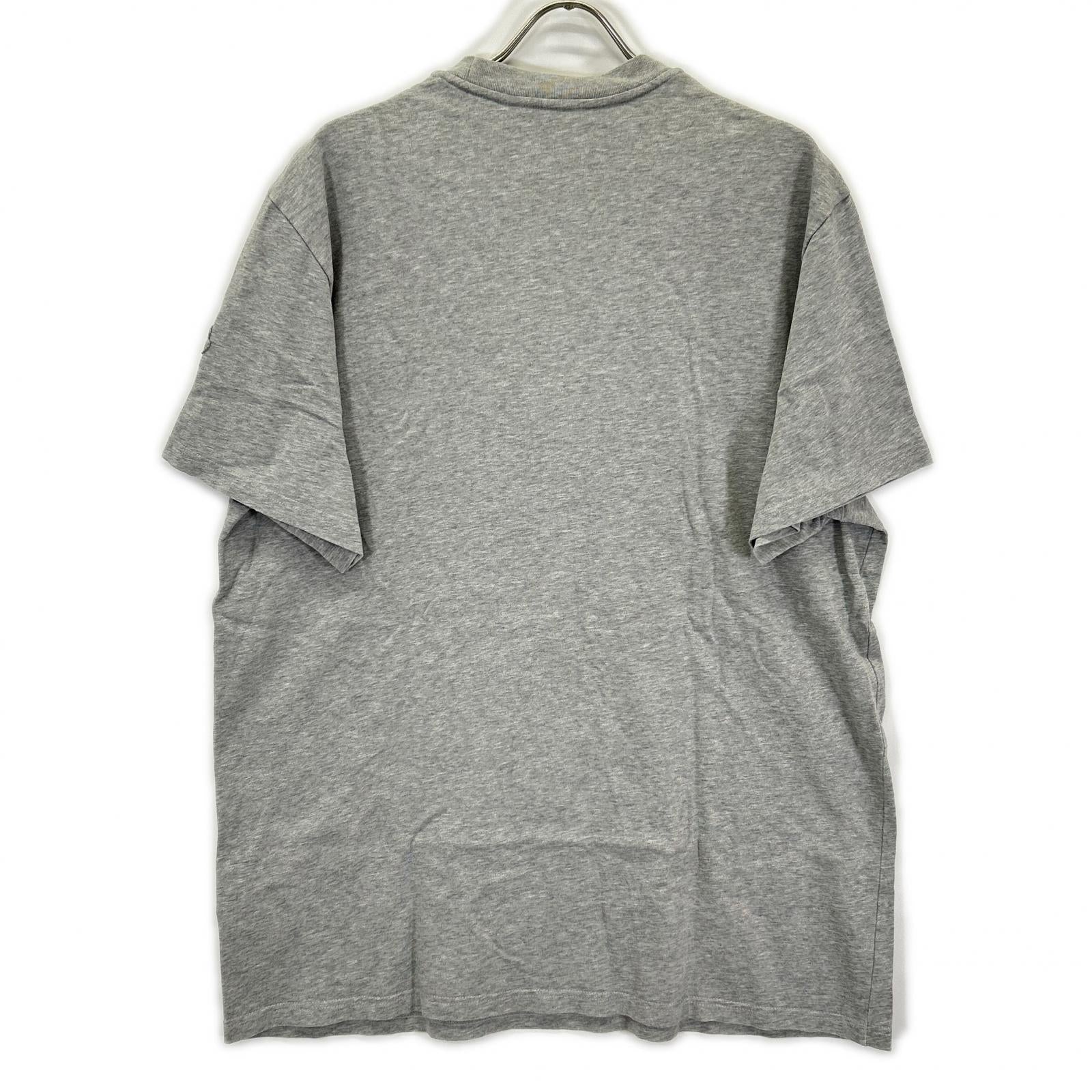MONCLER モンクレール 23年 グレー ピクセルロゴ Tシャツ トップス