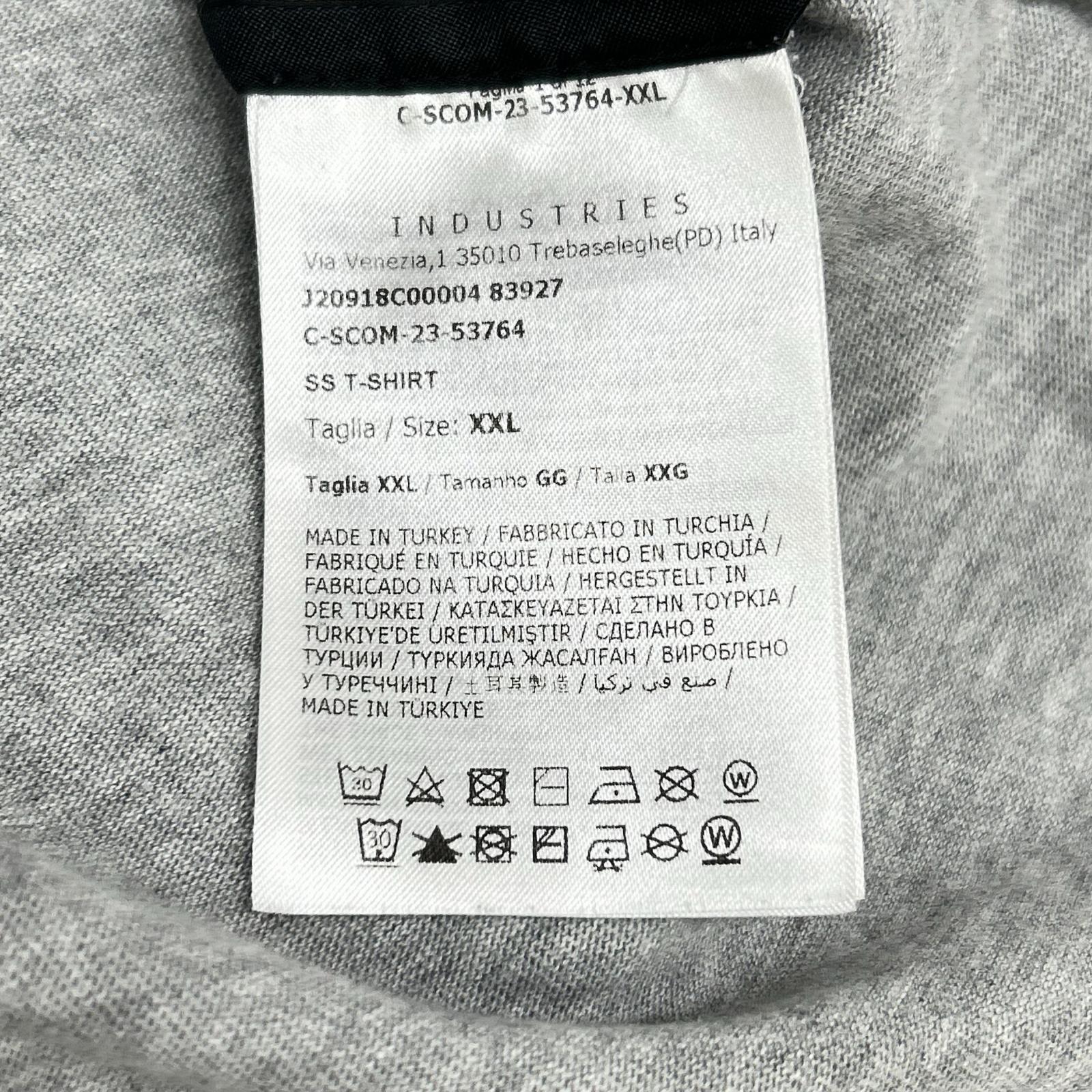 MONCLER モンクレール 23年 グレー ピクセルロゴ Tシャツ トップス