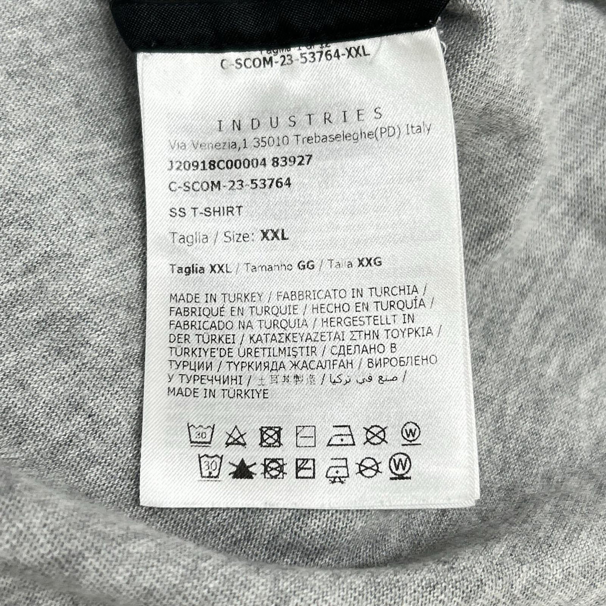 MONCLER モンクレール 23年 グレー ピクセルロゴ Tシャツ トップス