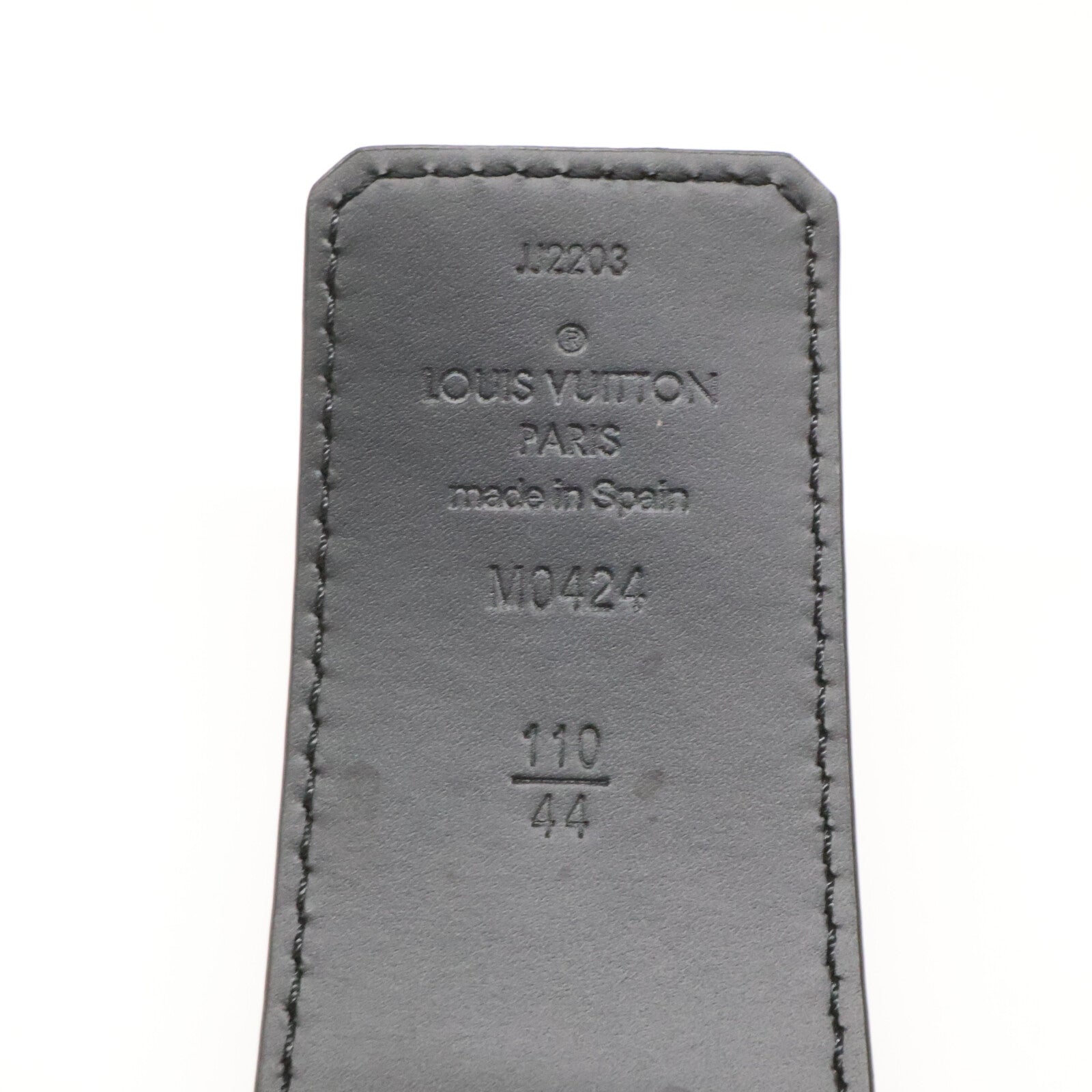 LOUIS VUITTON ルイヴィトン 【美品/23年製】M0424 LV ディメンション モノグラム ミッドナイト 40MM リバーシブル ベルト