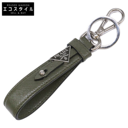 PRADA プラダ 2PP68T トライアングルロゴプレート サフィアーノレザー キーリング/ キーホルダー