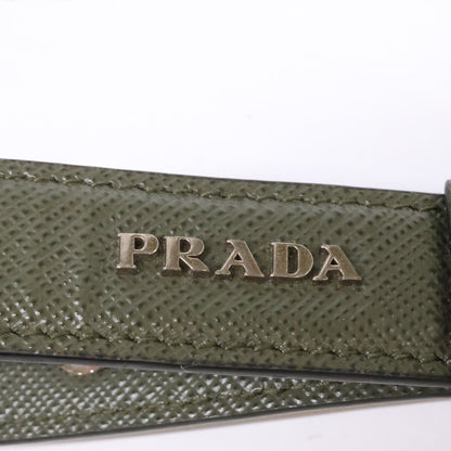 PRADA プラダ 2PP68T トライアングルロゴプレート サフィアーノレザー キーリング/ キーホルダー