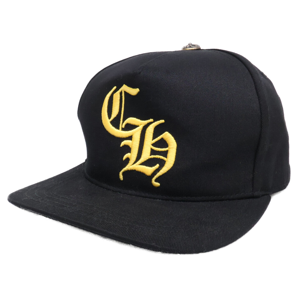 Chrome hearts クロムハーツ ブラック×イエロー 6Panel On Field 925釦 CHベースボールキャップ 帽子