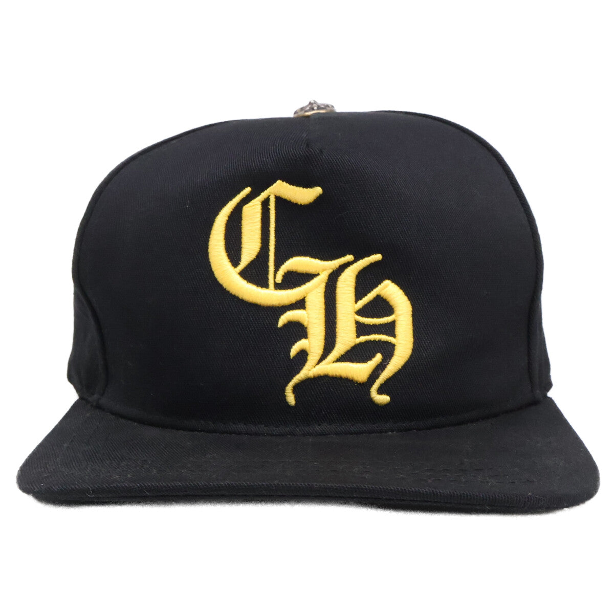 Chrome hearts クロムハーツ ブラック×イエロー 6Panel On Field 925釦 CHベースボールキャップ 帽子
