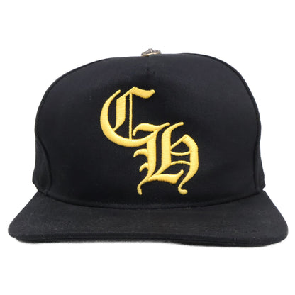 Chrome hearts クロムハーツ ブラック×イエロー 6Panel On Field 925釦 CHベースボールキャップ 帽子